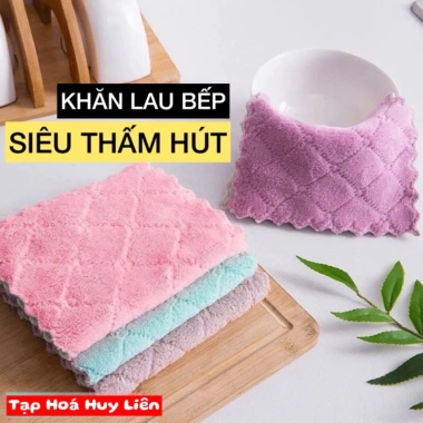 20 Khăn Lau Bếp 2 Mặt Đa Năng Dày Dặn Siêu Thấm - Giá 30.000đ Sỉ Tốt Huy Liên
