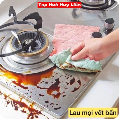 20 Khăn Lau Bếp 2 Mặt Đa Năng Dày Dặn Siêu Thấm - Giá 30.000đ Sỉ Tốt Huy Liên 5