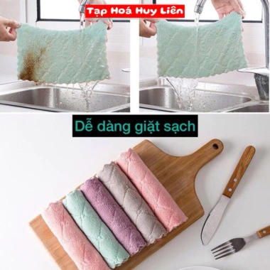 20 Khăn Lau Bếp 2 Mặt Đa Năng Dày Dặn Siêu Thấm - Giá 30.000đ Sỉ Tốt Huy Liên 8