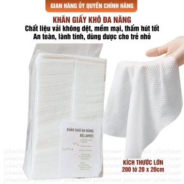 200 khăn khô cotton đa năng, mềm mịn, thấm hút nước tốt, dùng cho spa, chỉ 75.000₫