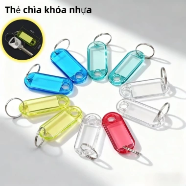 250 Móc Khóa Thẻ Ghi Chú Đa Màu - Thẻ Treo Hành Lý, Gắn Chìa Khóa, Giá 68.000₫