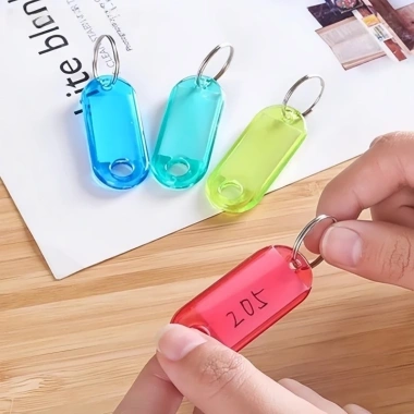 250 Móc Khóa Thẻ Ghi Chú Đa Màu - Thẻ Treo Hành Lý, Gắn Chìa Khóa, Giá 68.000₫