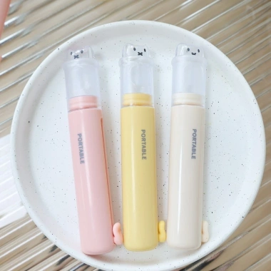 2IN1 Bàn Chải Đánh Răng Mini Hoạt Hình Dễ Thương Gập Lại Dụng Cụ Du Lịch Cắm Trại