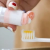 2IN1 Bàn Chải Đánh Răng Mini Hoạt Hình Dễ Thương Gập Lại Dụng Cụ Du Lịch Cắm Trại 6