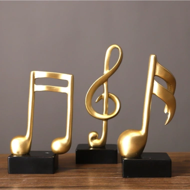 3 nốt nhạc, khoá sol mạ đồng, đèn lọ hoa, tháp Eiffel, decor Piano – 72.000 VND