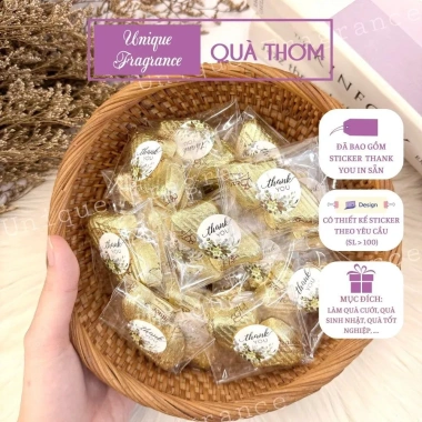 30 Gói Kẹo Socola Trái Tim 2 Viên - Quà Đám Cưới, Giảm 150k - UNIQUE FRAGRANCE 4