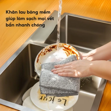 30 Khăn lau nhà bếp, vệ sinh, cọ rửa chén 2 mặt 20cm - Thấm hút tốt, chỉ 16.799₫ 2 30 Khăn lau nhà bếp, vệ sinh, cọ rửa chén 2 mặt 20cm - Thấm hút tốt, chỉ 16.799₫ 2