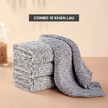 30 Khăn lau nhà bếp, vệ sinh, cọ rửa chén 2 mặt 20cm - Thấm hút tốt, chỉ 16.799₫