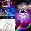 30M Dây Đèn LED 2.835 Nháy Đuổi Bọc Plastic Chống Nước - Tặng Nguồn LED Trang Trí Noel Tết 5