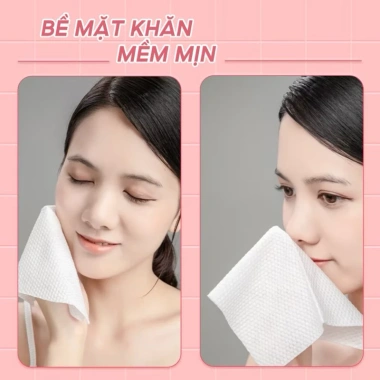 4 cuộn khăn giấy khô đa năng dùng 1 lần ANIMERRY 40 miếng - Lau mặt, tẩy trang, lau tay - Chỉ 29.750₫