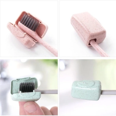4 Vỏ bọc đầu bàn chải đánh răng du lịch, tái sử dụng, bảo vệ vệ sinh răng miệng