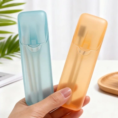 5 Chiếc Du Lịch Tăm Bông Hộp Sắp Xếp Nhựa Trong Suốt Mini Đựng Linh Kiện Nhỏ