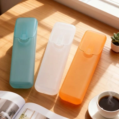 5 Chiếc Du Lịch Tăm Bông Hộp Sắp Xếp Nhựa Trong Suốt Mini Đựng Linh Kiện Nhỏ