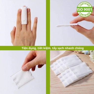 5 Gói Bông Tẩy Trang MNS 180 miếng Cotton Tự Nhiên Mềm Mịn ISO9.001-2.015 Giá ưu đãi 144.900 VND 2