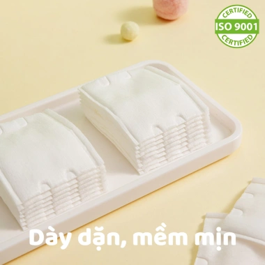 5 Gói Bông Tẩy Trang MNS 180 miếng Cotton Tự Nhiên Mềm Mịn ISO9.001-2.015 Giá ưu đãi 144.900 VND 4