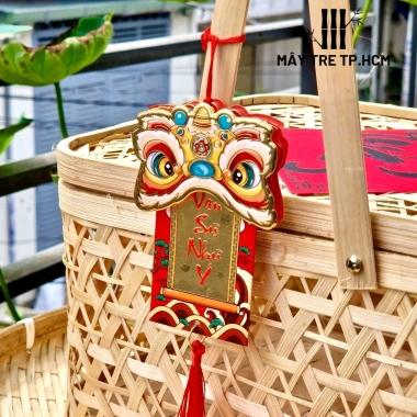 5 Tag Trang Trí Giỏ Quà Hình Dáng Treo Cây Mai Đào Tết - Set Quà Xinh 25k