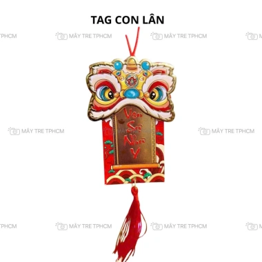 5 Tag Trang Trí Giỏ Quà Hình Dáng Treo Cây Mai Đào Tết - Set Quà Xinh 25k 7