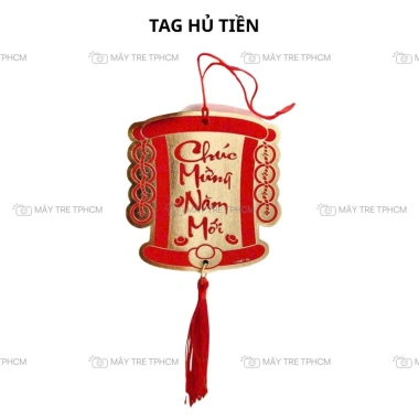 5 Tag Trang Trí Giỏ Quà Hình Dáng Treo Cây Mai Đào Tết - Set Quà Xinh 25k 8