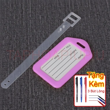 5 Thẻ Tên Hành Lý Name Tag Vali - An Toàn, Nhẹ Nhàng, Dễ Dán - Phù Hợp Du Lịch, Công Tác - Tặng 3 Bút Lông - 79.000 VND