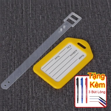 5 Thẻ Tên Hành Lý Name Tag Vali - An Toàn, Nhẹ Nhàng, Dễ Dán - Phù Hợp Du Lịch, Công Tác - Tặng 3 Bút Lông - 79.000 VND