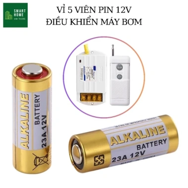5 Viên Pin Điều Khiển Từ Xa Máy Bơm Nước & Phun Sương 12-48V/220V 21k VND