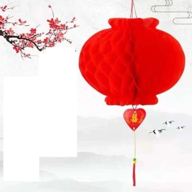 50-100 Lồng Đèn Đỏ Tổ Ong Treo Trang Trí Tết - Chỉ 48.000₫, Lễ Hội Năm Mới 5