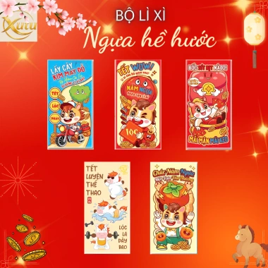 50 Bao Lì Xì Truyền Thống Tết Bính Ngọ 2.026 Giấy C150 Nhiều mẫu Đa dạng, Giá chỉ 30.900₫