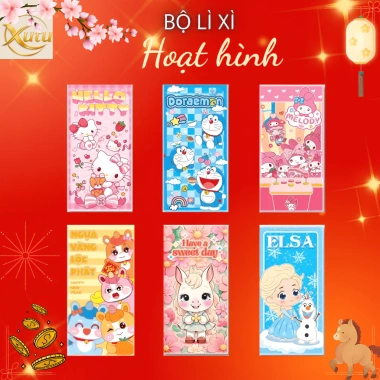 50 Bao Lì Xì Truyền Thống Tết Bính Ngọ 2.026 Giấy C150 Nhiều mẫu Đa dạng, Giá chỉ 30.900₫
