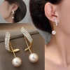 50 Kiểu Bông Tai Hàn Quốc Ngọc Trai Hình Học Không Đều Vòng Giọt Nước 31.899₫ 10