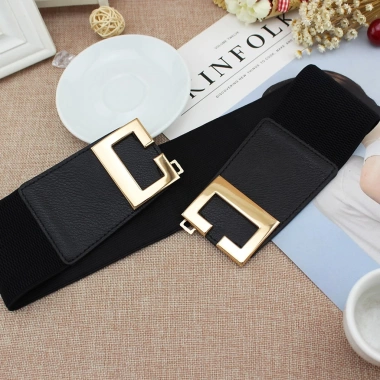 50 mẫu thắt lưng chun bản to khóa chữ hoa - Giá ưu đãi 38.000đ, thời trang bền 4