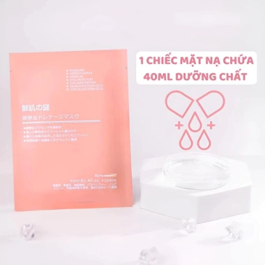 50 miếng Mặt Nạ Nhau Thai Cừu Rwine Beauty Nhật Bản – Dưỡng da trắng sáng, cấp ẩm, làm dịu – 49.000 VND