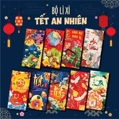 50 phong bao lì xì Tết 2.026 Bính Ngọ giấy dày, mực in sắc nét, tặng túi bóng kính - 32.140₫