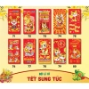 50 phong bao lì xì Tết 2.026 Bính Ngọ giấy dày, mực in sắc nét, tặng túi bóng kính - 32.140₫ 10