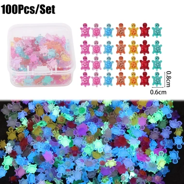 500 Charm rùa phát sáng DIY - Trang sức, dán vỏ điện thoại, an toàn, giá ưu đãi 52.580₫ 10