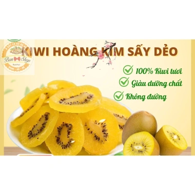 500gr Kiwi Vàng Sấy Dẻo – Mứt Trái Cây Chua Ngọt, Thơm Ngon, Giá 55.000₫