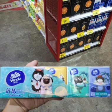 60 Gói Khăn Giấy Khô Mini Vinda Cao Cấp - Tiện Dụng, Giá Ưu Đãi 65.000 VNĐ
