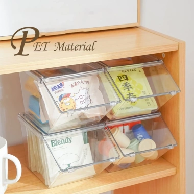 8 Túi Acrylic Đựng Trà Cà Phê Đồ Ăn Nhẹ Có Nắp Đậy - Hộp Lưu Trữ Bàn Giá 96.000 VND 3