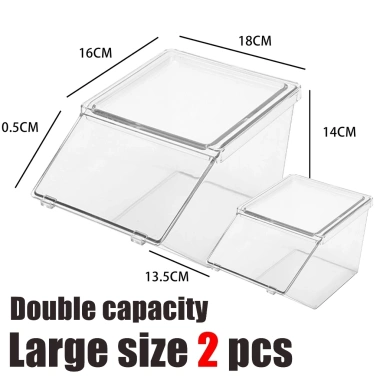8 Túi Acrylic Đựng Trà Cà Phê Đồ Ăn Nhẹ Có Nắp Đậy - Hộp Lưu Trữ Bàn Giá 96.000 VND 10