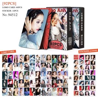 92 Cái Ngôi Sao Việt Nam EM XINH SAY Lomo Cards 52HZ Idol giảm giá 32.054 dong