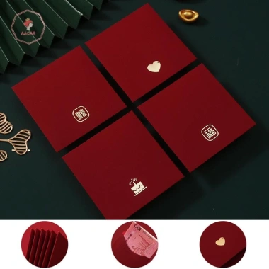 Aacar 6 Cái Phong Bì Đỏ Năm Mới Lễ Hội Mùa Xuân - Tiền May Mắn Trẻ Em 36.400 VND