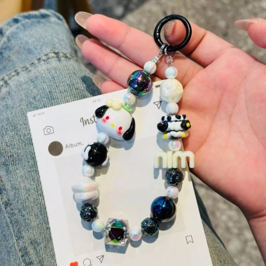 Acrylic Sanrio Đính Hạt Dây Xích Điện Thoại Xiaohongshu - Phong Cách Min, Chữ Khóa Xe, Bán Buôn Giá 44.985₫