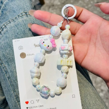 Acrylic Sanrio Đính Hạt Dây Xích Điện Thoại Xiaohongshu - Phong Cách Min, Chữ Khóa Xe, Bán Buôn Giá 44.985₫