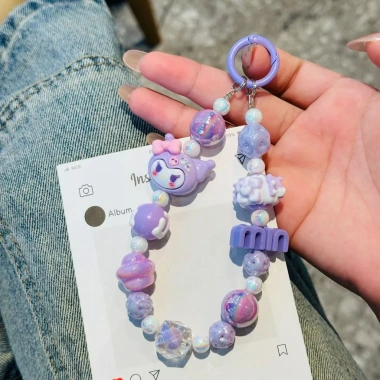 Acrylic Sanrio Đính Hạt Dây Xích Điện Thoại Xiaohongshu - Phong Cách Min, Chữ Khóa Xe, Bán Buôn Giá 44.985₫