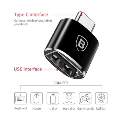 Adapter Baseus LV106 USB Type A sang Type C chuyển đầu cho Samsung Xiaomi giảm giá 79.000đ 3