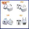 Adapter Đa Năng EU UK US GER AU CHN - Ổ Cắm Điện Trắng Du Lịch Chuyển Đổi Nhanh