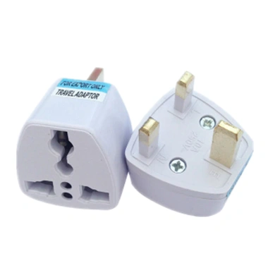 Adapter Đa Năng EU UK US GER AU CHN - Ổ Cắm Điện Trắng Du Lịch Chuyển Đổi Nhanh 6