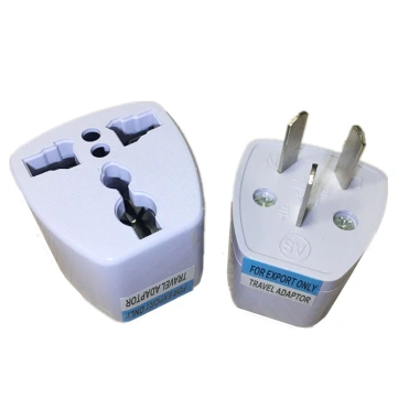 Adapter Đa Năng EU UK US GER AU CHN - Ổ Cắm Điện Trắng Du Lịch Chuyển Đổi Nhanh 8