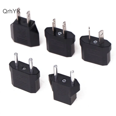 Adapter Du Lịch 2 Chiếc EU-US Chuyển Đổi Ổ Cắm Euro Sang Mỹ - Nhỏ Gọn, An Toàn