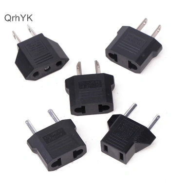 Adapter Du Lịch 2 Chiếc EU-US Chuyển Đổi Ổ Cắm Euro Sang Mỹ - Nhỏ Gọn, An Toàn