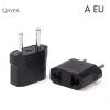 Adapter Du Lịch 2 Chiếc EU-US Chuyển Đổi Ổ Cắm Euro Sang Mỹ - Nhỏ Gọn, An Toàn 10